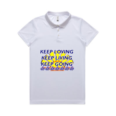  positive quote - Wo's Active Work Polo Thumbnail
