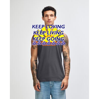  positive quote - Fine Jersey Unisex Tank Thumbnail