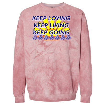  positive quote -  Color Blast Adult Crewneck Sweatshirt Thumbnail