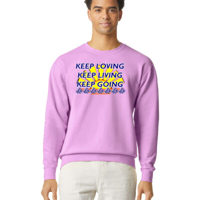  positive quote - Lightweight Crewneck Sweatshirt Thumbnail
