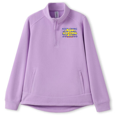  positive quote - 320gsm Women's Polar Fleece Half Zip Top Thumbnail