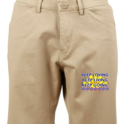  positive quote - Ladies Stretch Slimfit Boston Chino Shorts Thumbnail