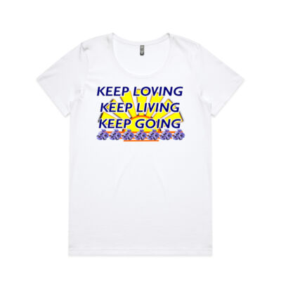  positive quote - Wo's Maple Scoop Tee Thumbnail