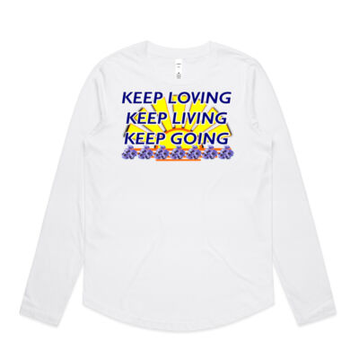  positive quote - Wo's Maple Curve L/S Tee Thumbnail