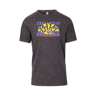  positive quote - Men's / Unisex Stone Wash T-shirt Thumbnail