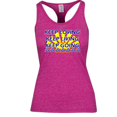  positive quote - Womens Greatness Athletic T-back Singlet Thumbnail