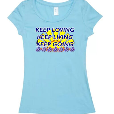  positive quote - Womens Cotton/Spandex T-shirt Thumbnail
