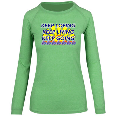  positive quote - Womens Greatness Heather Long Sleeve T-shirt Thumbnail