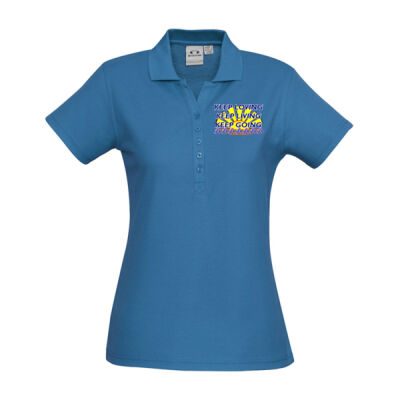  positive quote - Womens Crew Short Sleeve Polo Thumbnail