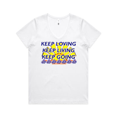  positive quote - Womens Maple V Neck Tee Thumbnail