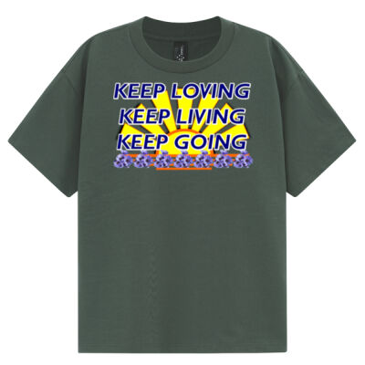  positive quote - Unisex Heavy Cotton Oversized Tee Thumbnail