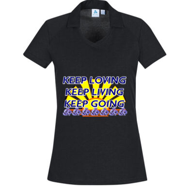  positive quote - Womens Byron Short Sleeve Polo Thumbnail