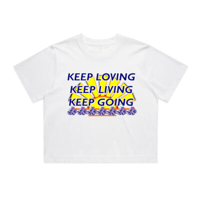  positive quote - Wo's Classic Crop Tee Thumbnail