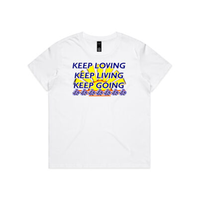  positive quote - Wo's Maple Minus Tee [-8cm] Thumbnail