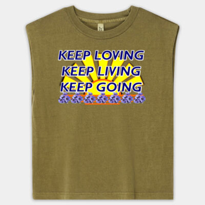 positive quote - Women's Garment Dyed Muscle Tee Thumbnail