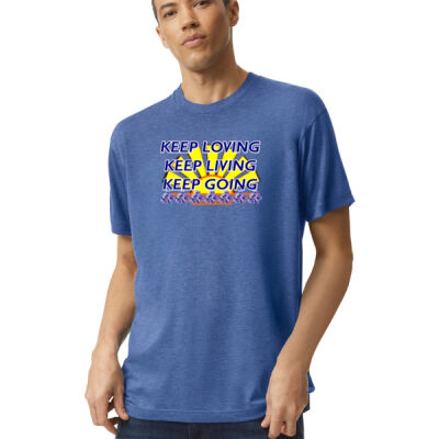  positive quote - Tri-Blend Unisex Track T-Shirt Thumbnail