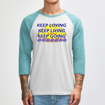  positive quote - Unisex Classic Raglan T-Shirt Thumbnail