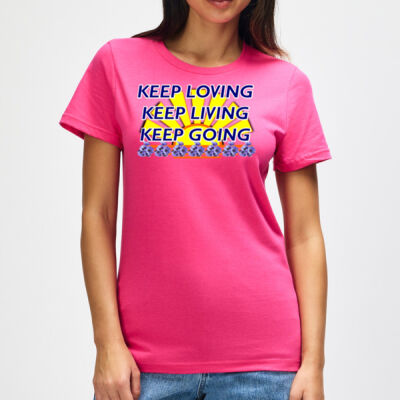  positive quote -  Women's Midweight Semi-Fitted T-Shirt Thumbnail