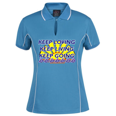  positive quote - Podium Ladies Piping Polo Thumbnail