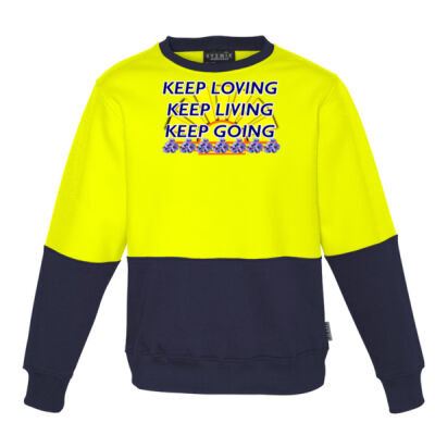  positive quote -  Unisex Hi Vis Crew Sweatshirt Thumbnail