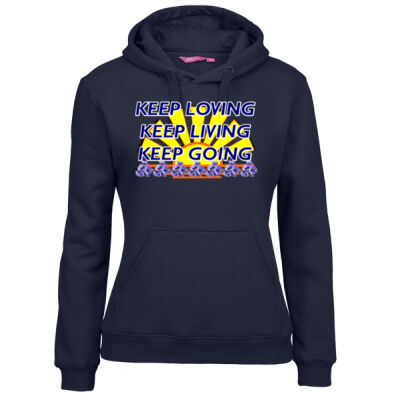  positive quote - Ladies Fleecy Hoodie Thumbnail