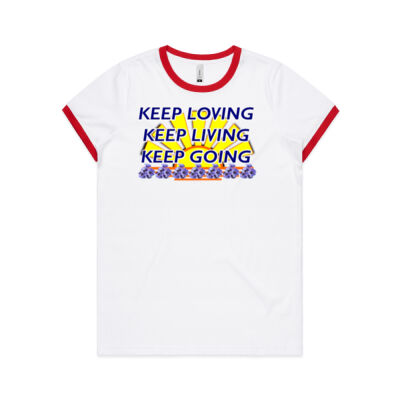  positive quote - Women's Ringer Tee Thumbnail