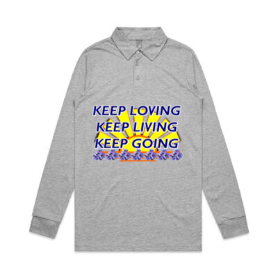  positive quote - Long Sleeve Chad Polo Thumbnail