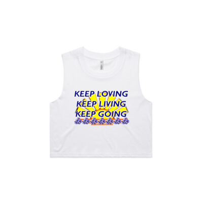  positive quote - Crop Tank Thumbnail