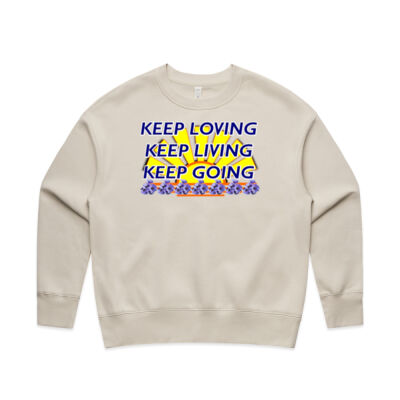  positive quote - Womens Relax Crew Thumbnail