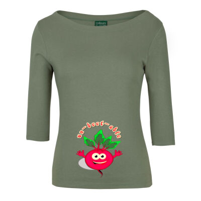 Un‑beet‑able - C of C Ladies 3/4 Sleeve Boat Neck Tee Thumbnail
