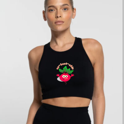 Un‑beet‑able - Cropped Tank - Onyx Thumbnail
