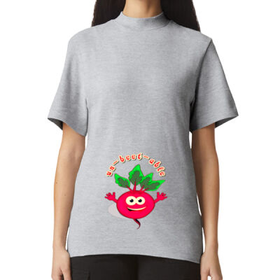 Un‑beet‑able - Pique Unisex Mockneck T-Shirt Thumbnail