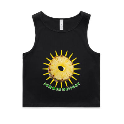 Tropical Pineapple Sun - Wo's Active Crop Tank Thumbnail