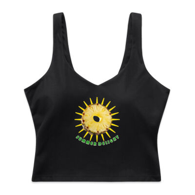 Tropical Pineapple Sun - Wo's Active Bra Tank Thumbnail