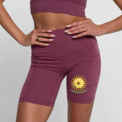 Tropical Pineapple Sun - Bike Short 2.0 - Merlot Thumbnail