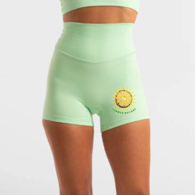 Tropical Pineapple Sun - Hi-Rise Short 2.0 - Neo Mint Thumbnail