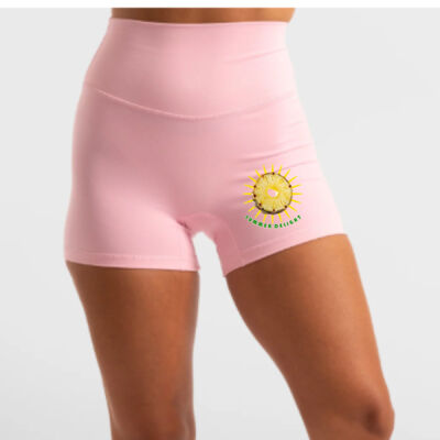 Tropical Pineapple Sun - Hi-Rise Short 2.0 - Baby Pink Thumbnail