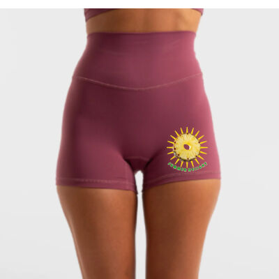 Tropical Pineapple Sun - Hi-Rise Short 2.0 - Merlot Thumbnail