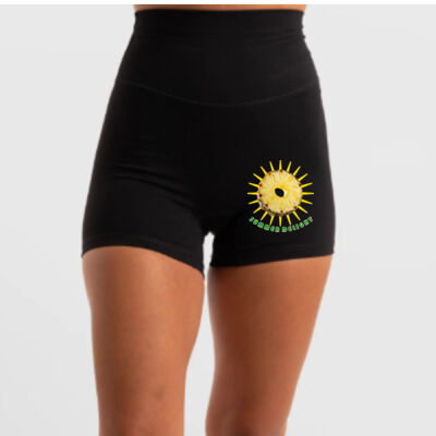 Tropical Pineapple Sun - Hi-Rise Short 2.0 - Onyx Thumbnail