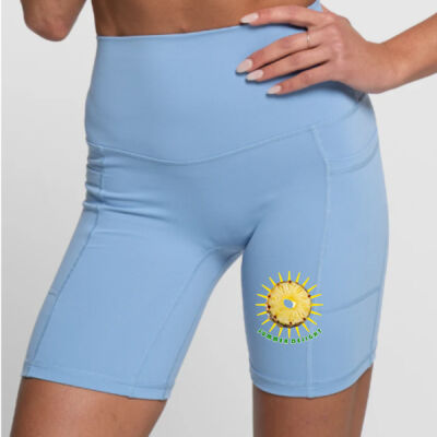 Tropical Pineapple Sun - Bike Short 2.0 - Sky Blue Thumbnail