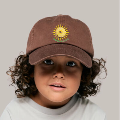 Tropical Pineapple Sun - Kids Dad Cap - Organic Thumbnail