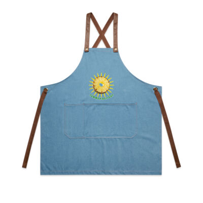 Tropical Pineapple Sun - Denim Apron Thumbnail