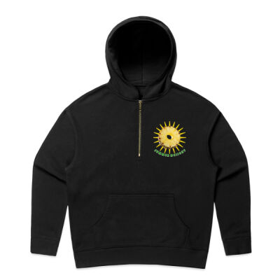 Tropical Pineapple Sun - Wo's Relax Half Zip Hood Thumbnail