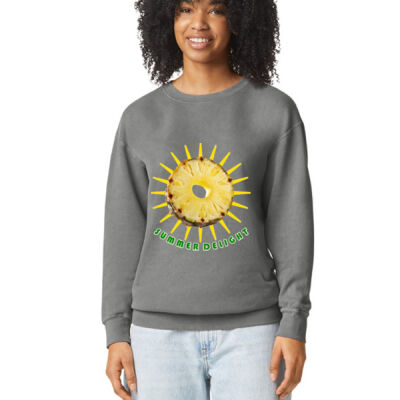 Tropical Pineapple Sun - Lightweight Crewneck Sweatshirt Thumbnail