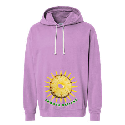 Tropical Pineapple Sun - Lightweight Hooded Sweatshirt Thumbnail