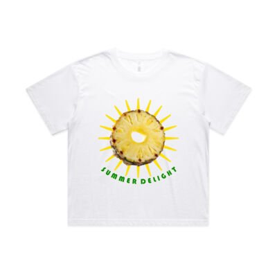 Tropical Pineapple Sun - Wo's Martina Crop Tee Thumbnail