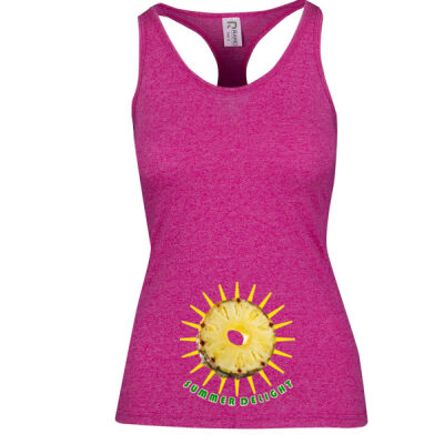 Tropical Pineapple Sun - Womens Greatness Athletic T-back Singlet Thumbnail