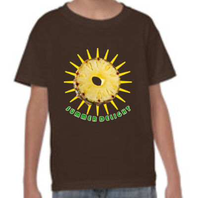 Tropical Pineapple Sun - Heavy Cotton Youth Short Sleeve T-Shirt Thumbnail
