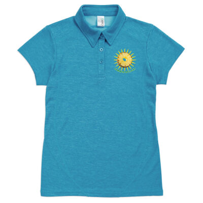 Tropical Pineapple Sun - Ladies' Challenger 100% polyester Polo Thumbnail