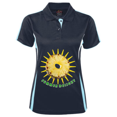 Tropical Pineapple Sun - Podium Ladies Cool Polo Thumbnail